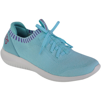 Schuhe Damen Sneaker Low Skechers Ultra Flex-Rapid Attention Blau