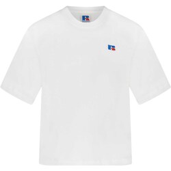 Kleidung Damen T-Shirts & Poloshirts Russell Athletic T-Shirt Russell Athletic Eagle Weiss