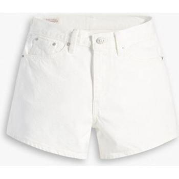 Kleidung Damen Shorts / Bermudas Levi's A4695 0002 80S MOM SHORT-SNOWING IN LA Weiss