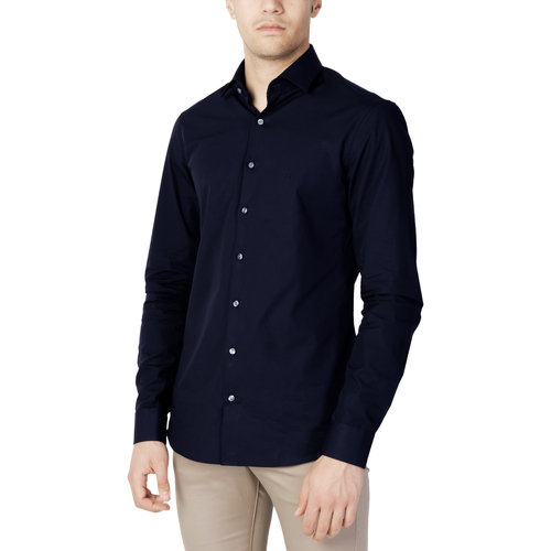Kleidung Herren Langärmelige Hemden Calvin Klein Jeans K10K103025 Blau