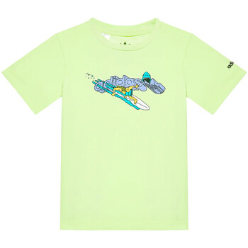 Kleidung Kinder T-Shirts adidas Originals HE6907 Grün