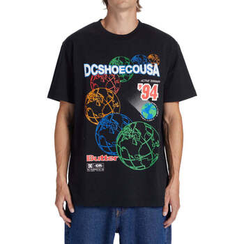 Kleidung Herren T-Shirts DC Shoes Camiseta  X BG World Black Schwarz
