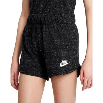 Kleidung Mädchen Jogginghosen Nike PANTALON CORTO NIA NEGRO  SPORTSWEAR DA1388 Schwarz