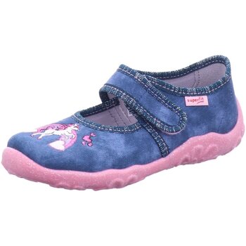 Schuhe Mädchen Hausschuhe Superfit BONNY 1-800282-8050 blau