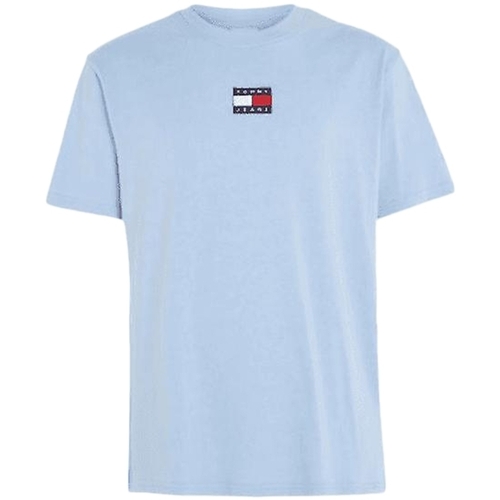 Kleidung Herren T-Shirts Tommy Jeans Original flag logo center Blau
