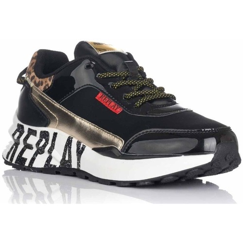 Schuhe Damen Sneaker Low Replay JS630004S Schwarz