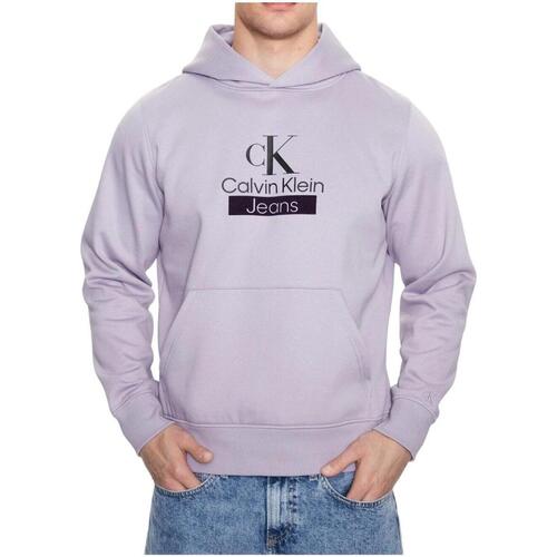 Kleidung Herren Sweatshirts Calvin Klein Jeans  Violett