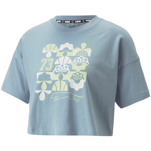 Kleidung Damen T-Shirts & Poloshirts Puma 536192-01 Blau