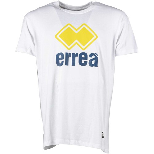 Kleidung Herren T-Shirts & Poloshirts Errea Republic Essential Tee Man Logo 75 Mc Ad Weiss