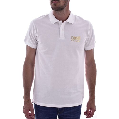 Kleidung Herren T-Shirts & Poloshirts Roberto Cavalli QXH01F KB002 Weiss