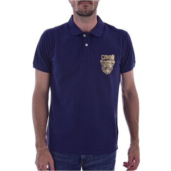 Kleidung Herren T-Shirts & Poloshirts Roberto Cavalli QXH01G KB002 Blau