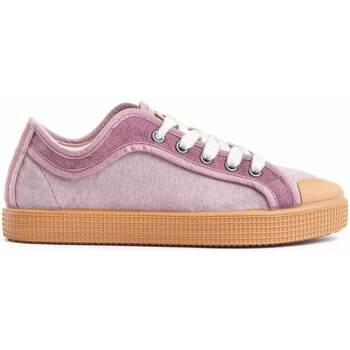 Schuhe Damen Sneaker Low Leindia 80125 Violett