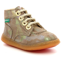 Schuhe Mädchen Boots Kickers Kickbonzip Grün