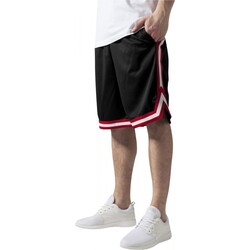 Kleidung Herren Shorts / Bermudas Urban Classics Streifen Mesh Shorts Artikel Tb243 Schwarz