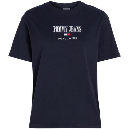 Kleidung Damen T-Shirts Tommy Hilfiger  Blau