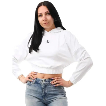 Kleidung Damen Sweatshirts Calvin Klein Jeans maglia Weiss