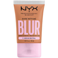 Beauty Make-up & Foundation  Nyx Professional Make Up Bare With Me Blur Nr. 14 – Mittlere Bräune 