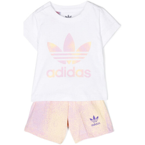 Kleidung Mädchen Jogginganzüge adidas Originals HK2909 Weiss