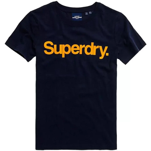 Kleidung Damen T-Shirts Superdry Flock Blau