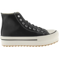 Schuhe Damen Sneaker Victoria Baskets montantes femme double faux cuir  Tribu Sierra Schwarz