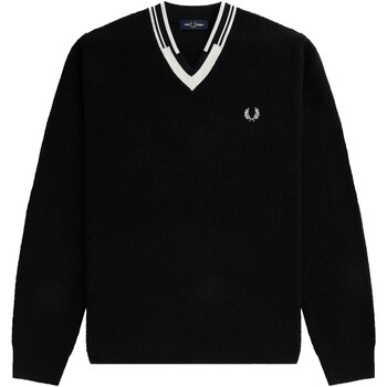Fred Perry  Sweatshirt Fp Abstract Tipped V-Neck Jumper