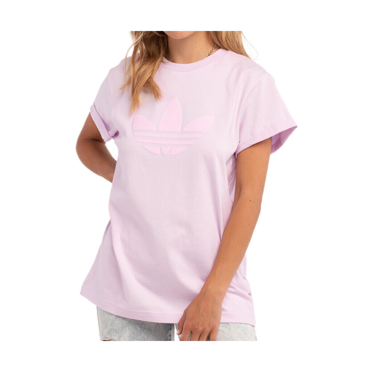 Kleidung Mädchen T-Shirts & Poloshirts adidas Originals HU1631 Rosa