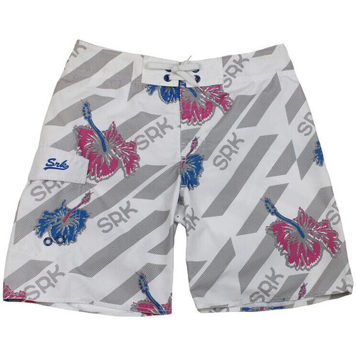Kleidung Jungen Shorts / Bermudas Srk Bermuda de bain garçon ECLARO Weiss
