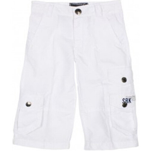 Kleidung Jungen Shorts / Bermudas Srk Bermuda garçon ECOFIB Weiss