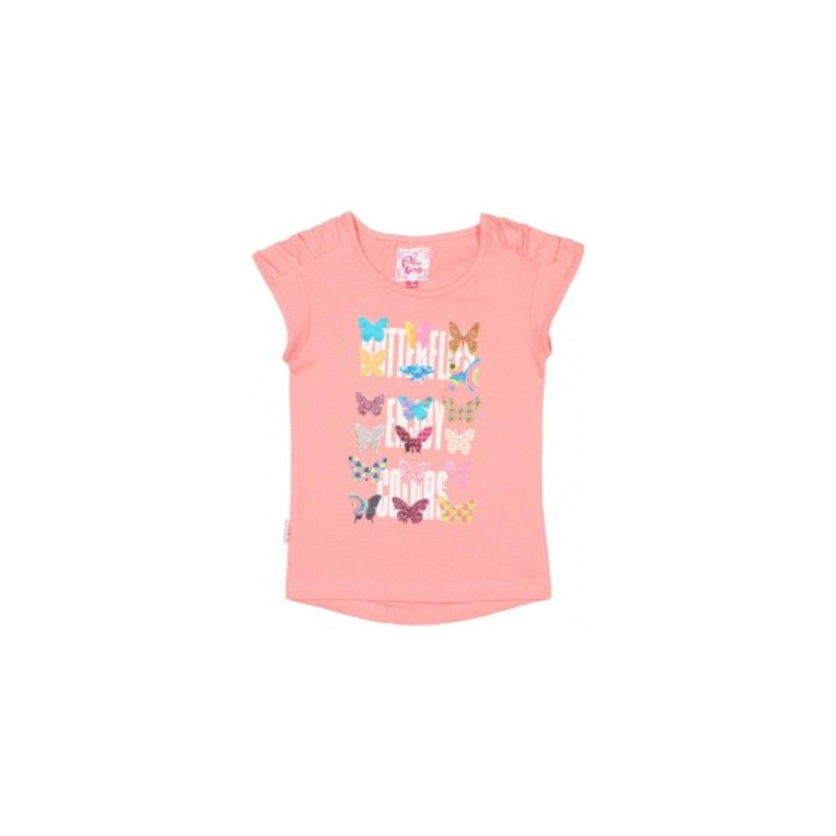 Kleidung Mädchen T-Shirts Miss Girly T-shirt manches courtes fille FAYWAY Rosa
