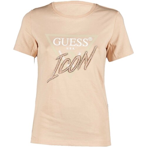 Kleidung Damen T-Shirts & Poloshirts Guess T-Shirt  Icon Tee Rosa
