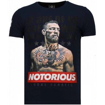 Kleidung Herren T-Shirts Local Fanatic Conor Notorious Legend – Strass – Blau