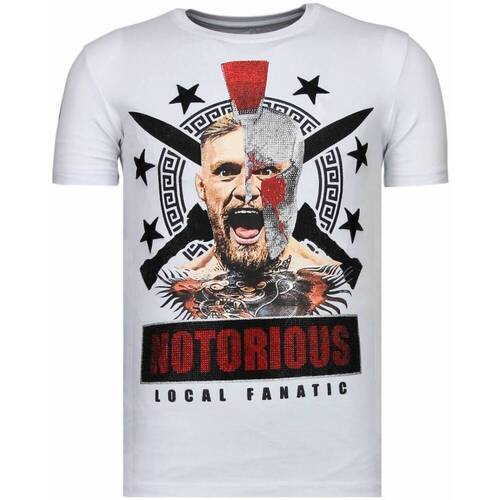 Kleidung Herren T-Shirts Local Fanatic Conor Notorious Warrior – Strass – Weiss