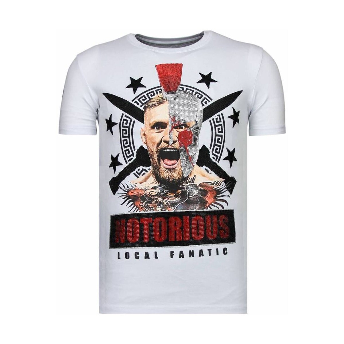 Kleidung Herren T-Shirts Local Fanatic Conor Notorious Warrior – Strass – Weiss