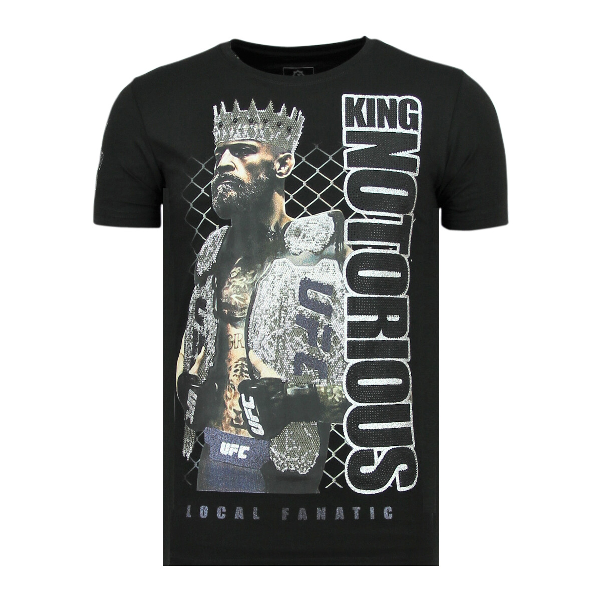 Kleidung Herren T-Shirts Local Fanatic King Notorious – Slim – Z – Schwarz