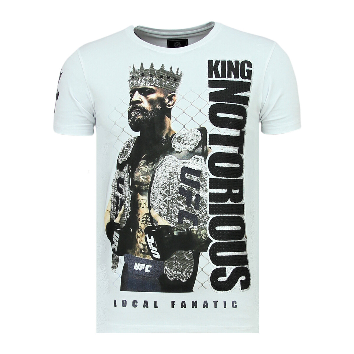 Kleidung Herren T-Shirts Local Fanatic King Notorious – Slim – Z – Weiss