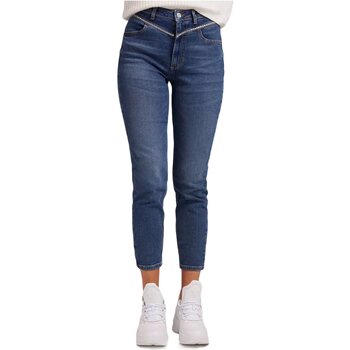 Kleidung Damen Straight Leg Jeans Guess W1PA54 D4PB9 Blau