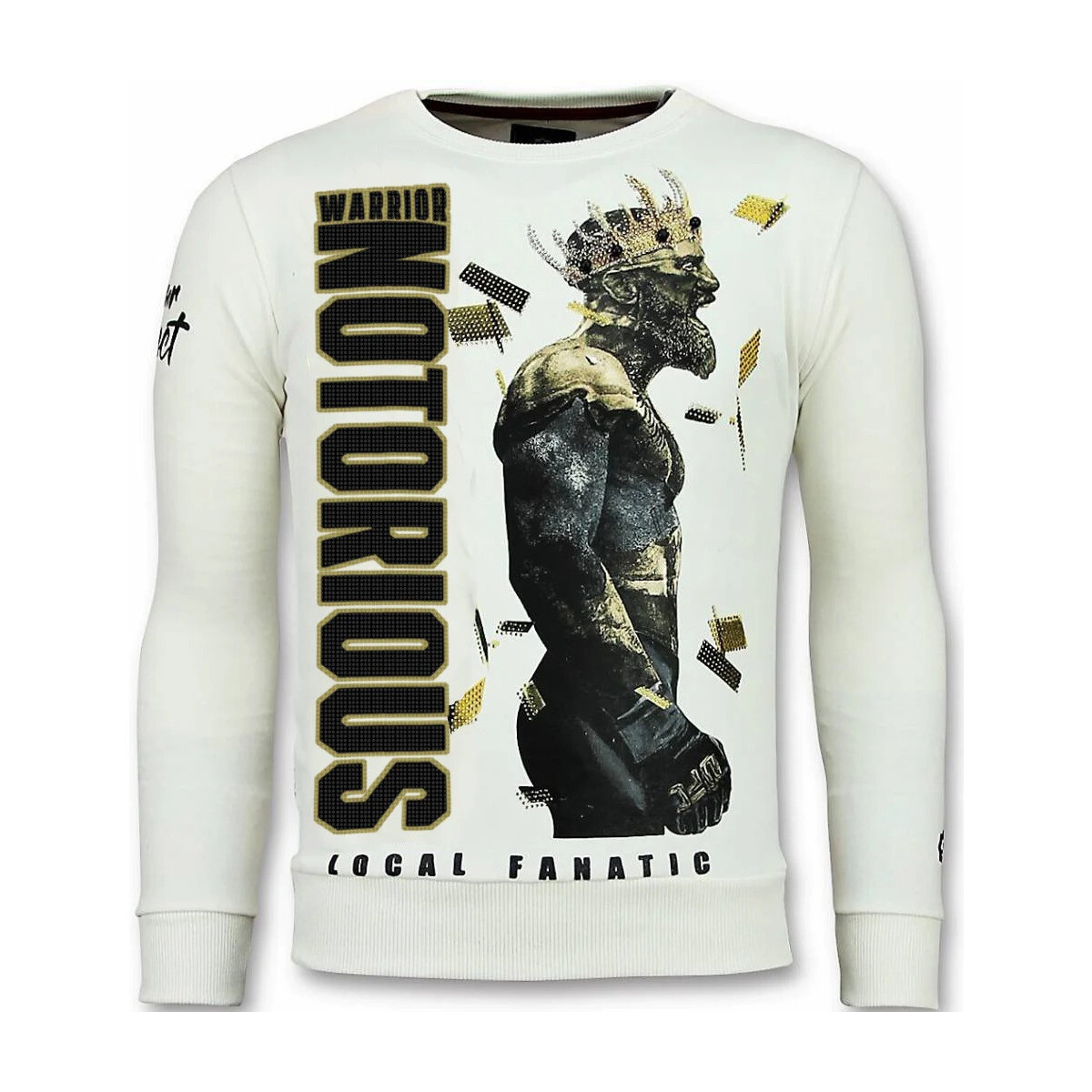Kleidung Herren Sweatshirts Local Fanatic Notorious – King Conor – Weiss