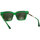 Uhren & Schmuck Damen Sonnenbrillen Bottega Veneta Minimalistische Sonnenbrille BV1242S 003 Grün