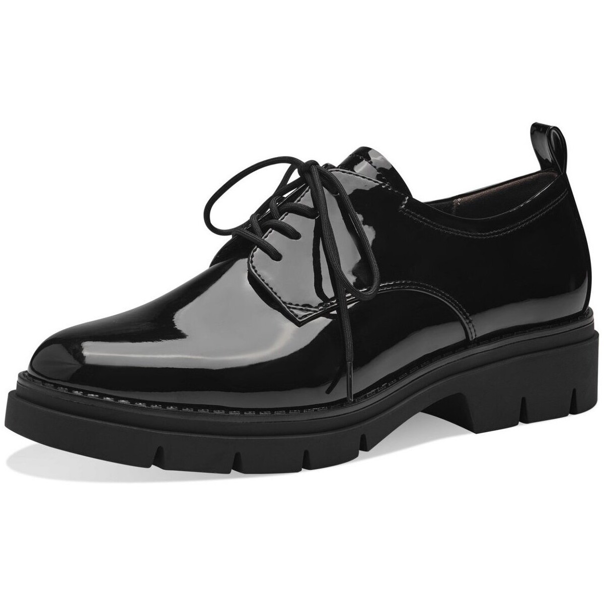 Schuhe Damen Derby-Schuhe & Richelieu Tamaris Schnuerschuhe black patent 1-23302-41-018 Schwarz