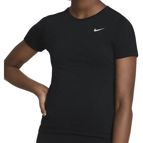 Kleidung Mädchen T-Shirts & Poloshirts Nike DA1029-010 Schwarz