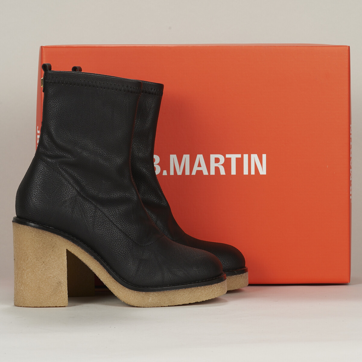Schuhe Damen Low Boots JB Martin BLONDIE Nappa / Schwarz