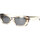 Uhren & Schmuck Damen Sonnenbrillen Yves Saint Laurent Sonnenbrille Saint Laurent Neue Welle SL 593 003 Beige