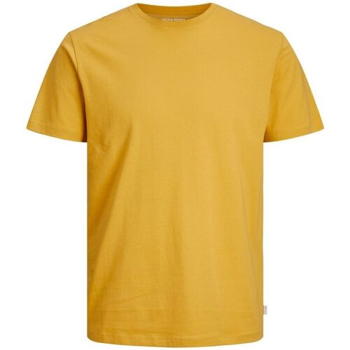 Kleidung Herren T-Shirts & Poloshirts Jack & Jones 12156101 BASIC TEE-HONEY GOLD Weiss
