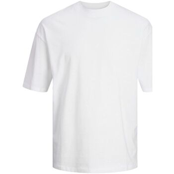Kleidung Herren T-Shirts & Poloshirts Jack & Jones 12234745 TIMO-WHITE Weiss