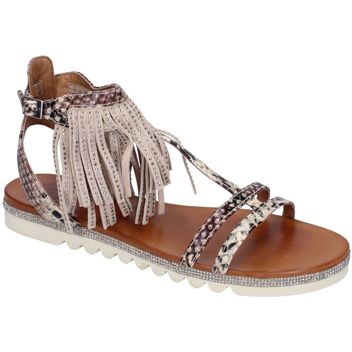 Schuhe Damen Sandalen / Sandaletten Femme Plus BC330 Braun