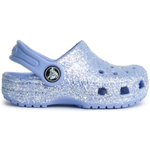 Schuhe Kinder Sandalen / Sandaletten Crocs Classic Glitter - Moon Jelly Blau