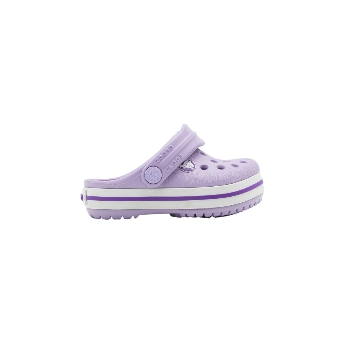 Schuhe Kinder Sandalen / Sandaletten Crocs Sandálias Baby Crocband - Lavender/Neon Purple Violett