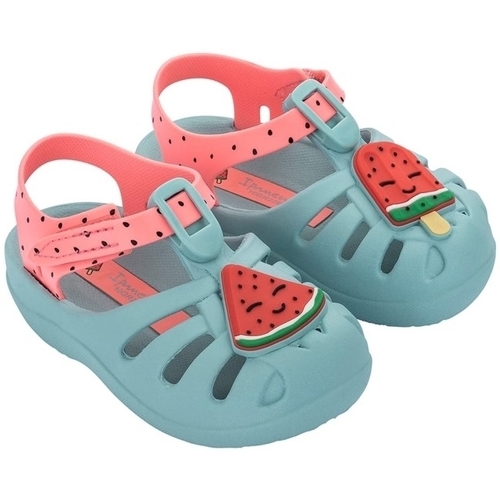 Schuhe Kinder Sandalen / Sandaletten Ipanema Baby Summer X - Green Pink Grün