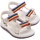 Schuhe Kinder Sandalen / Sandaletten Melissa MINI  Papete+Rider - Beige/Beige/Rainbow Multicolor