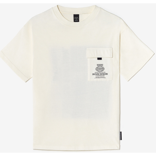 Kleidung Jungen T-Shirts & Poloshirts Le Temps des Cerises T-shirt FINNBO Weiss